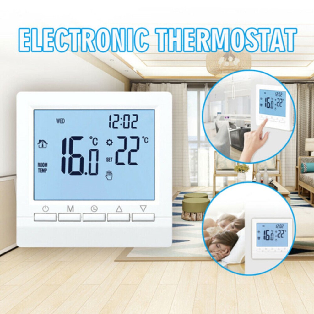 LCD Digital Home Improment Smart Thermostat Temperature Controller Programmable