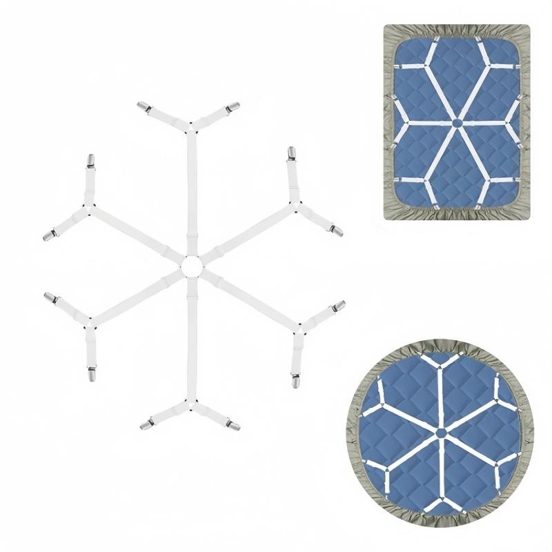 Universal Bed Sheet Fixed Holder High Elastic Adjustable Crisscross Fastener Str