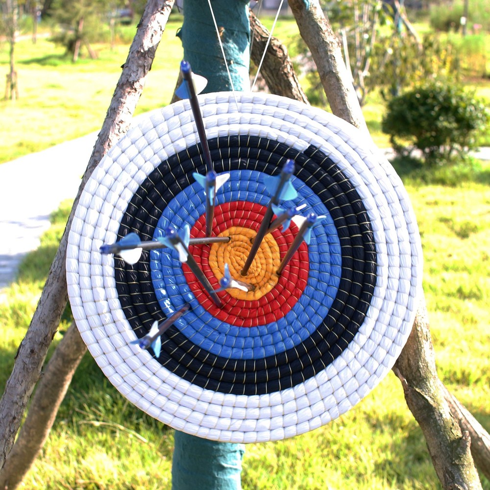Traditional Solid Straw Round 3 Laryes Hand-Made Archery Target Face for Recurve