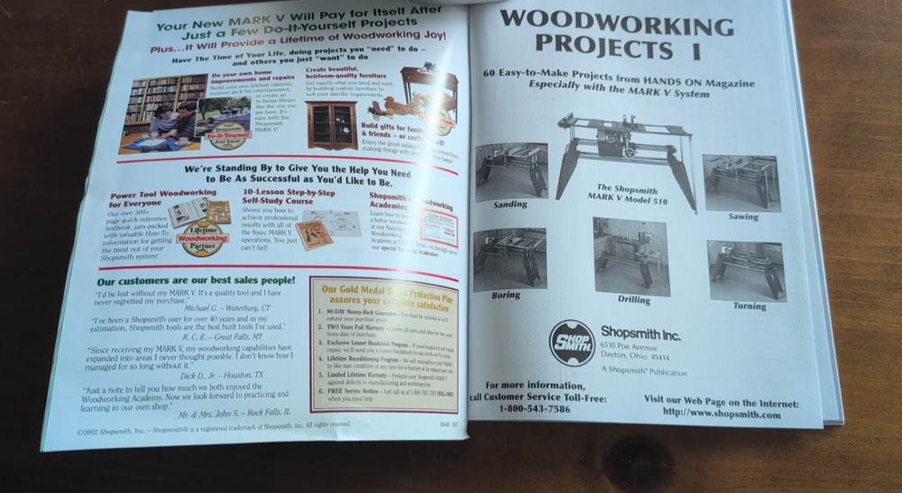 ShopSmith Woodworking Projects 1