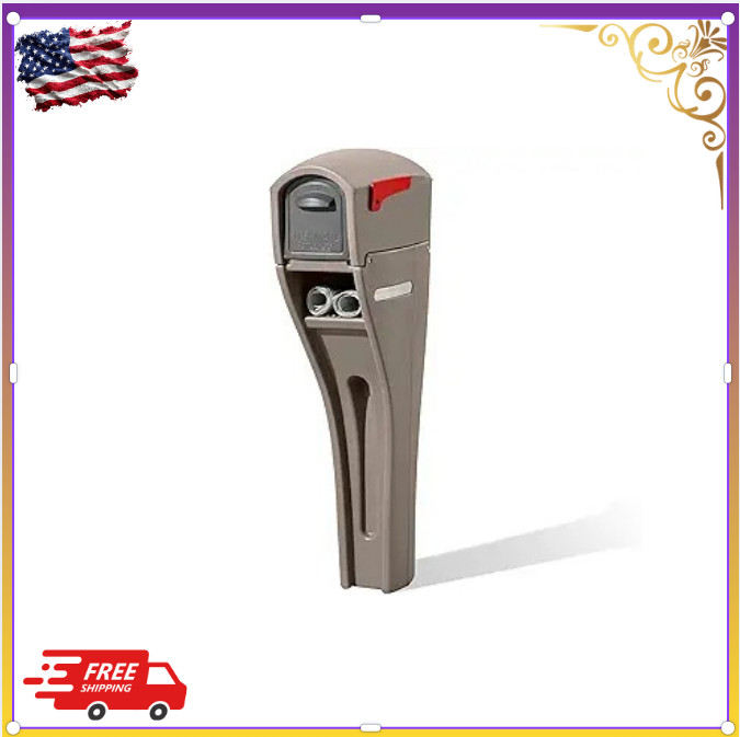 New Mailmaster Streamline Mailbox & Post Mocha Outdoor