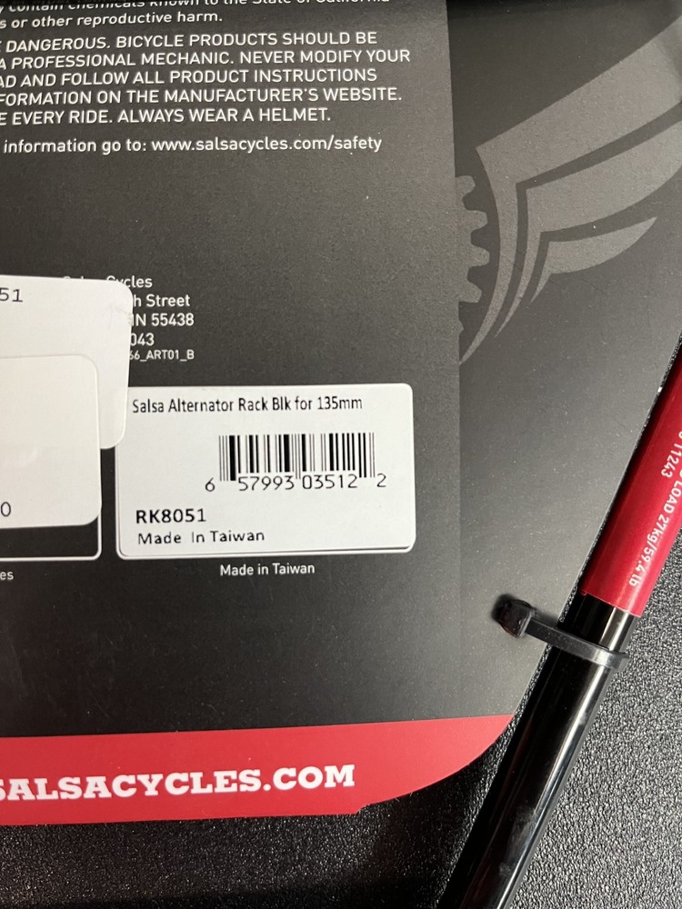 Salsa Alternator Plus 135/148 Rack