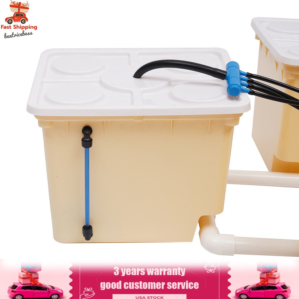 Hydroponic Deep Water Culture (DWC) & Buckets Drip Ring Grow System Kit Pp & Uv
