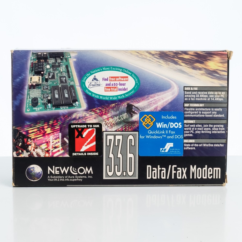 Newcom Internal 33.6 Data/Fax Modem - CIB - Complete