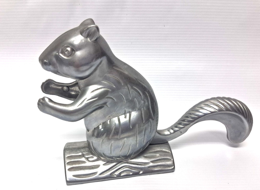 Squirrel Nutcracker Nut Cracker Mechanical Cast Aluminum Vintage