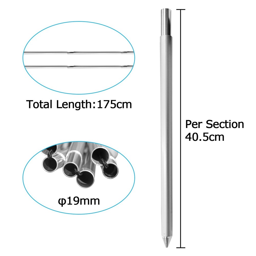 Extra Replacement Pole For Beach Tent Sun Shelter Support Rod Accessory