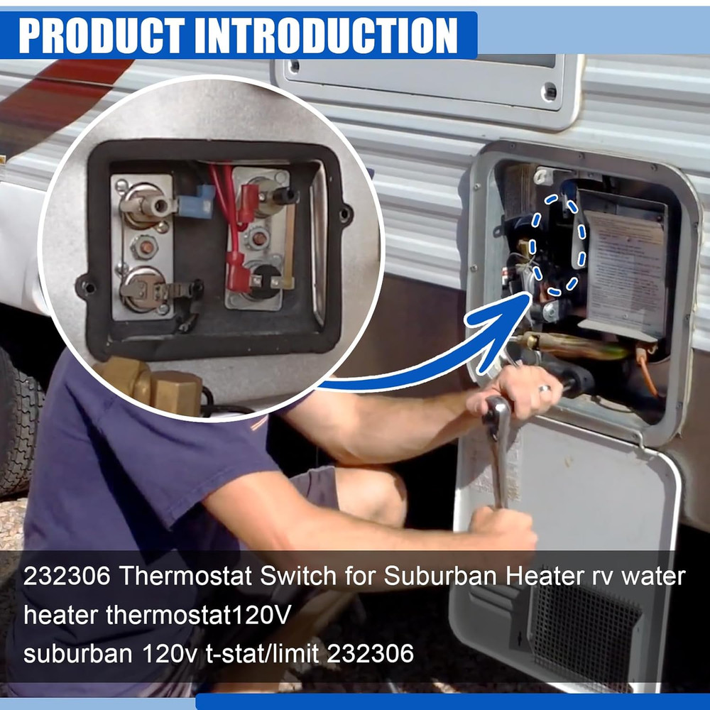 Water HEA TER Switch 232306 Water Heater Parts Thermostat Switch Replace for Sub