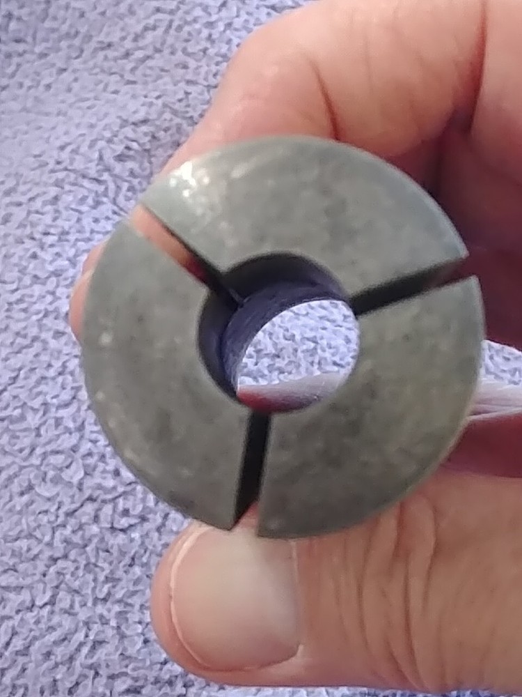 9/16" 5C Round Collet External Threads Only, Hardinge, Tarnished Finish