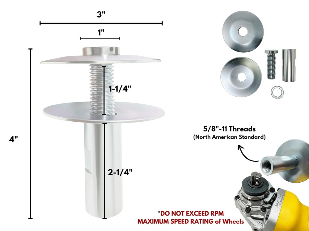 8-inch Airway Buffing Wheel Kit with Three-Step Compound and Angle Grinder Bu...