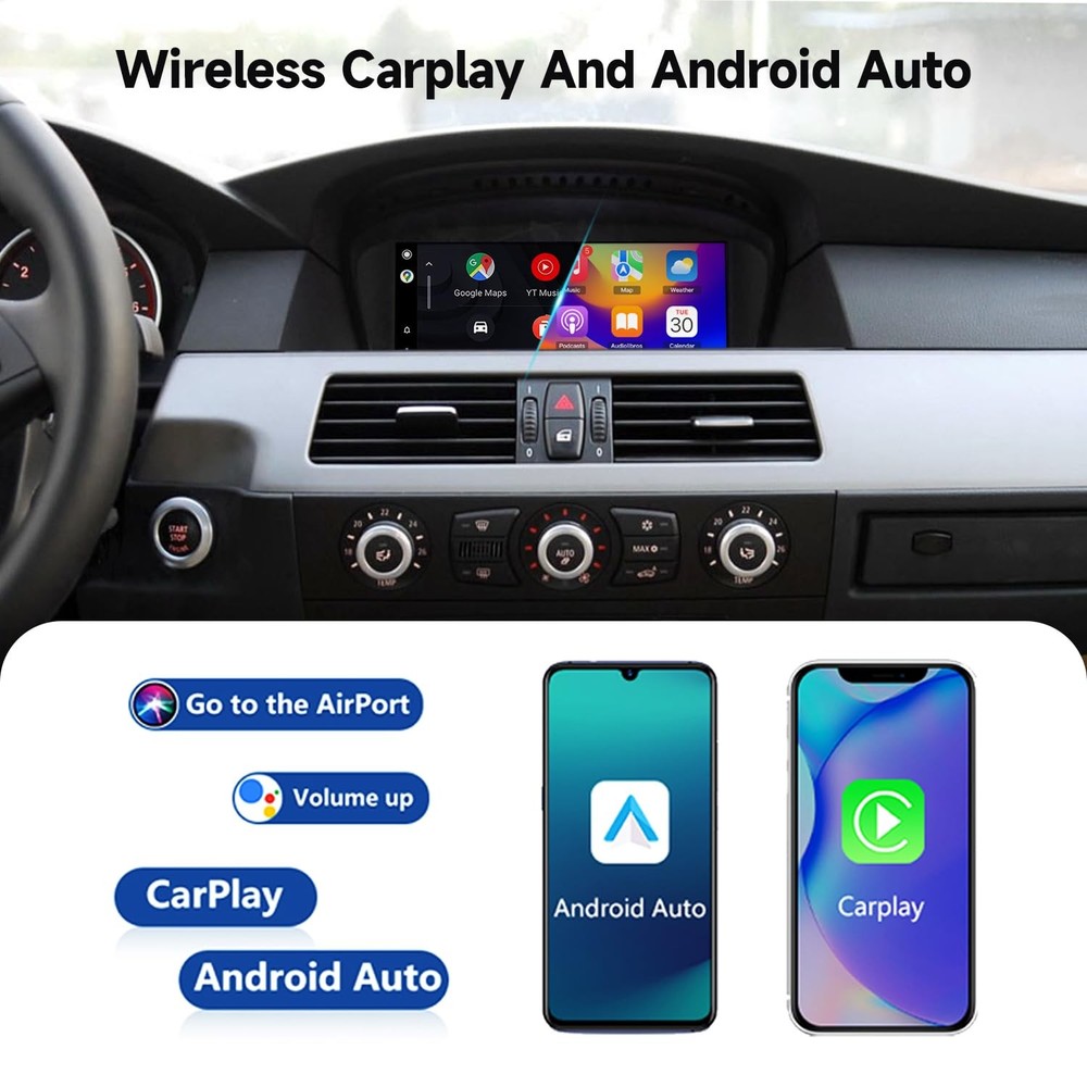 Wireless CarPlay TouchScreen For CIC BMW 3/5 Series E90 E91 E92/93 E60 E61 E63