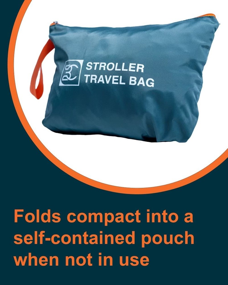 Extra Large Double Stroller Wagon Gate Check Bag for Large,