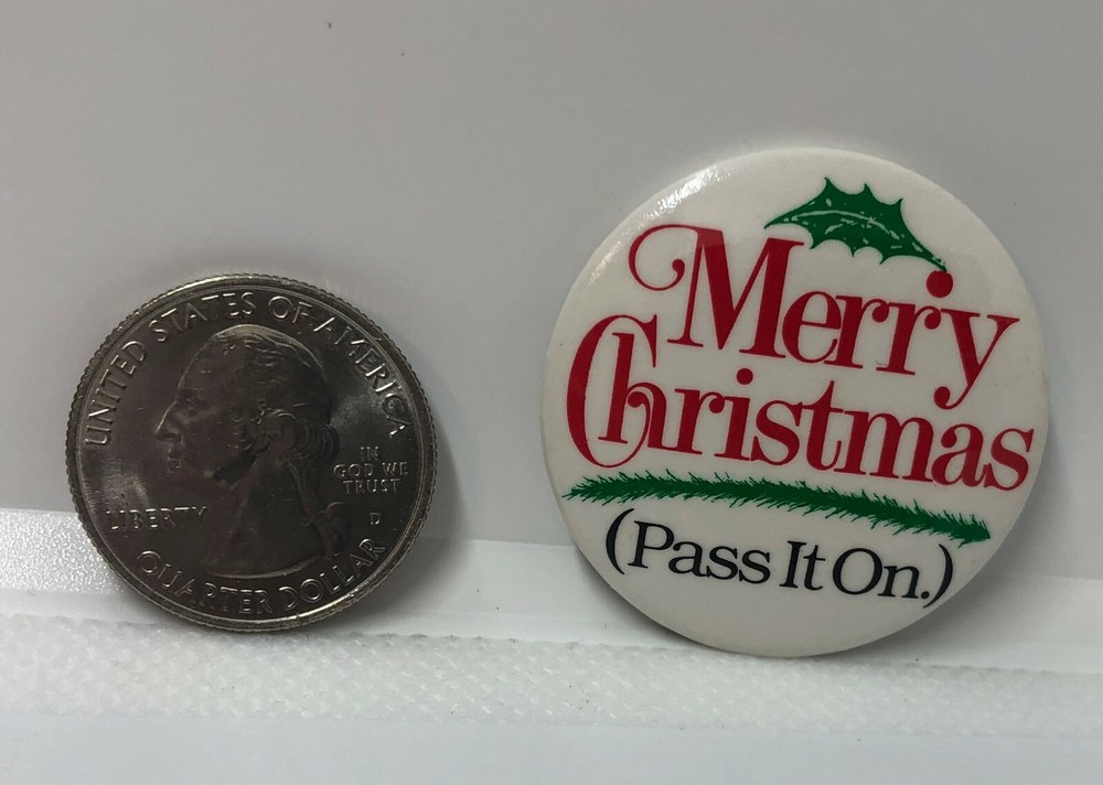 Merry Christmas Pass It On Pin