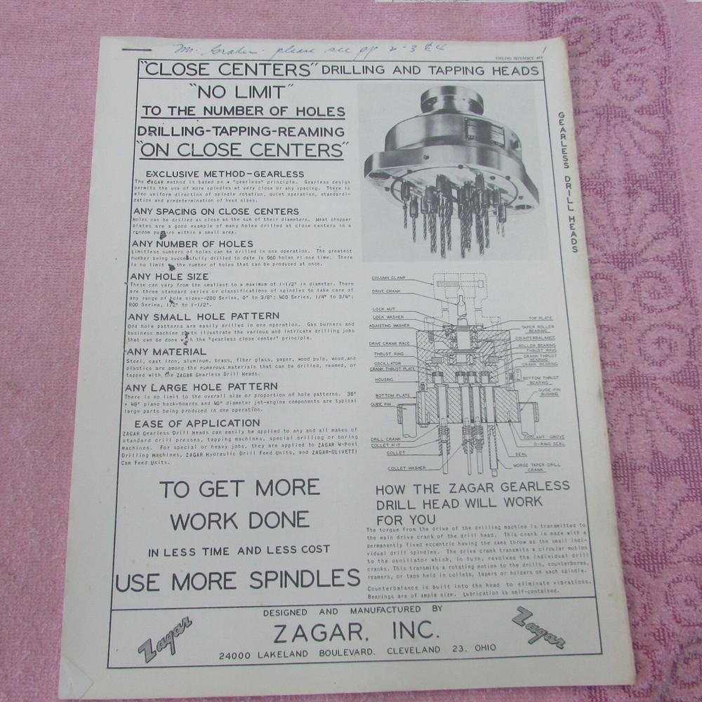 Zagar Engineering Manual / Tool Catalog # 17