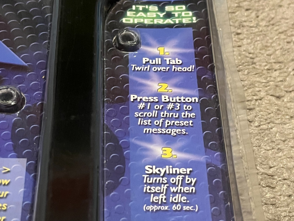 Skyliner Virtual Message Writer 15 Preset Messages Program Your Own Message NEW