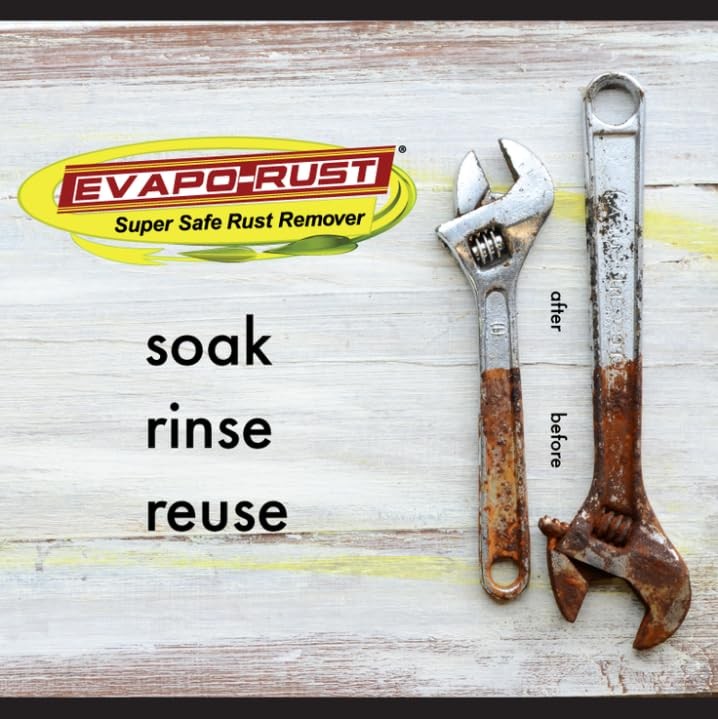 Heavy-Duty Rust Remover, 32 oz, Acid-Free, Non-Corrosive, Water-Based Solution
