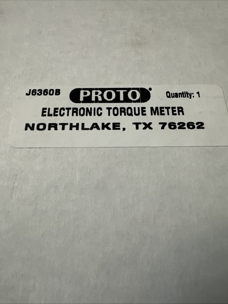 Stanley Proto J6360B Electronic Torque meter