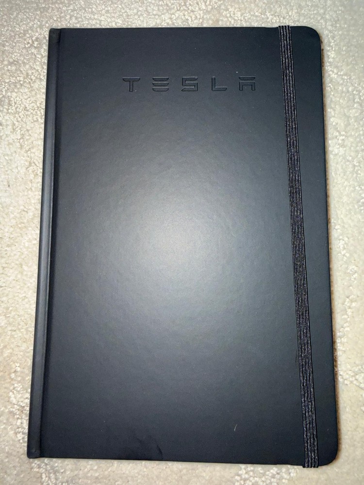 BRAND NEW Black TESLA Journal Notebook Diary Lined Paper Notepad