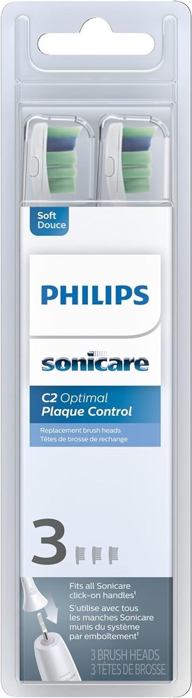 Philips Sonicare Genuine C2 Optimal Plaque Control Toothbrush 3 Count HX9023/65