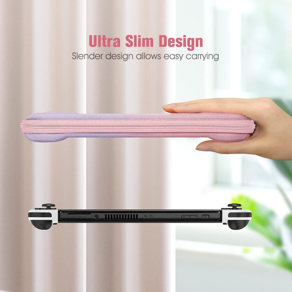 Slim Carrying Case for Nintendo Switch OLED Model 2021/Switch 2017 Storage Bag