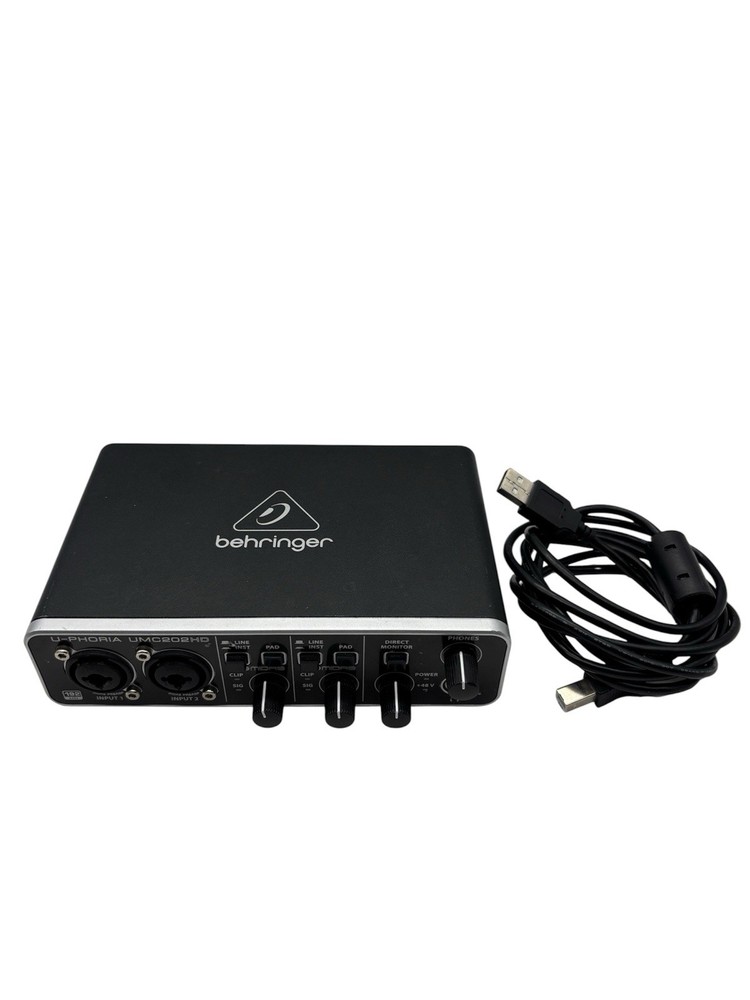Behringer U-Phoria UMC202HD USB Audio Interface Great Condition
