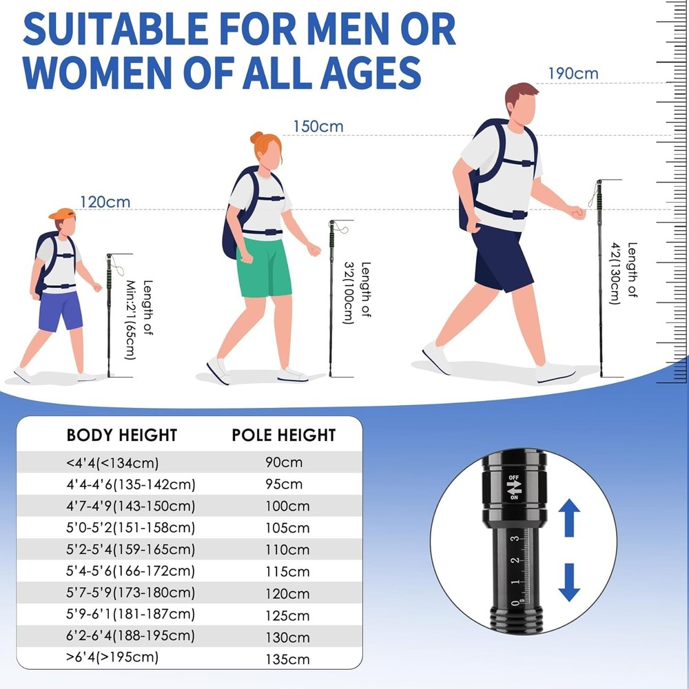 Tactical Survival Walking Staff - Unique Locking System