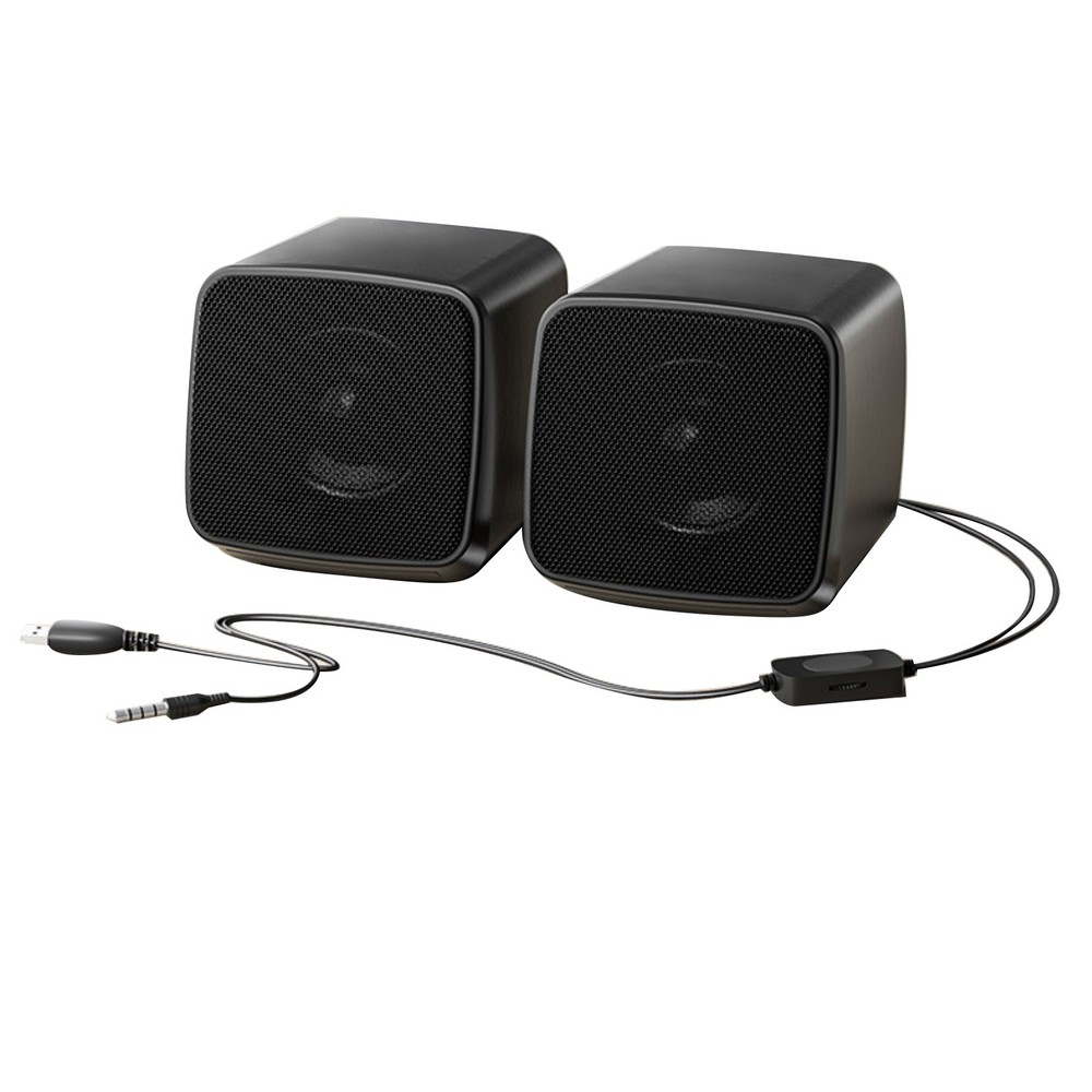 1 Pair Replacement USB Speakers for Computer with Great Distortion-Free Audio