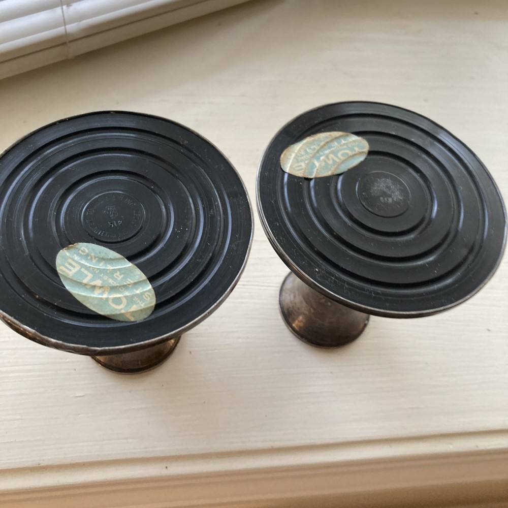 TWO Towle Sterling Weighted & reinforced Candlestick Holders