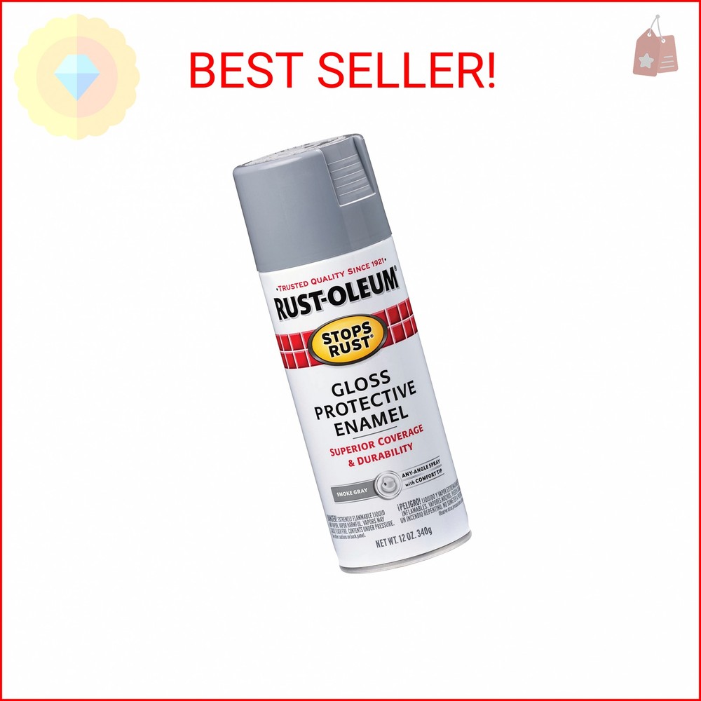 12 oz Gloss Smoke Gray Stops Rust Spray Paint