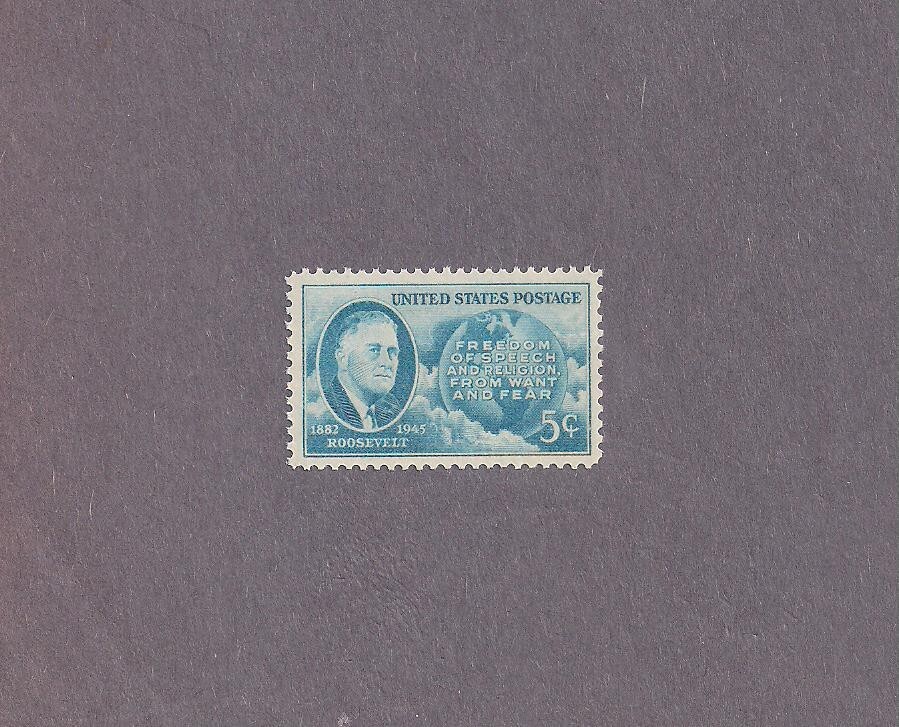 #933 Franklin Roosevelt  five cent Issue mint NHOG