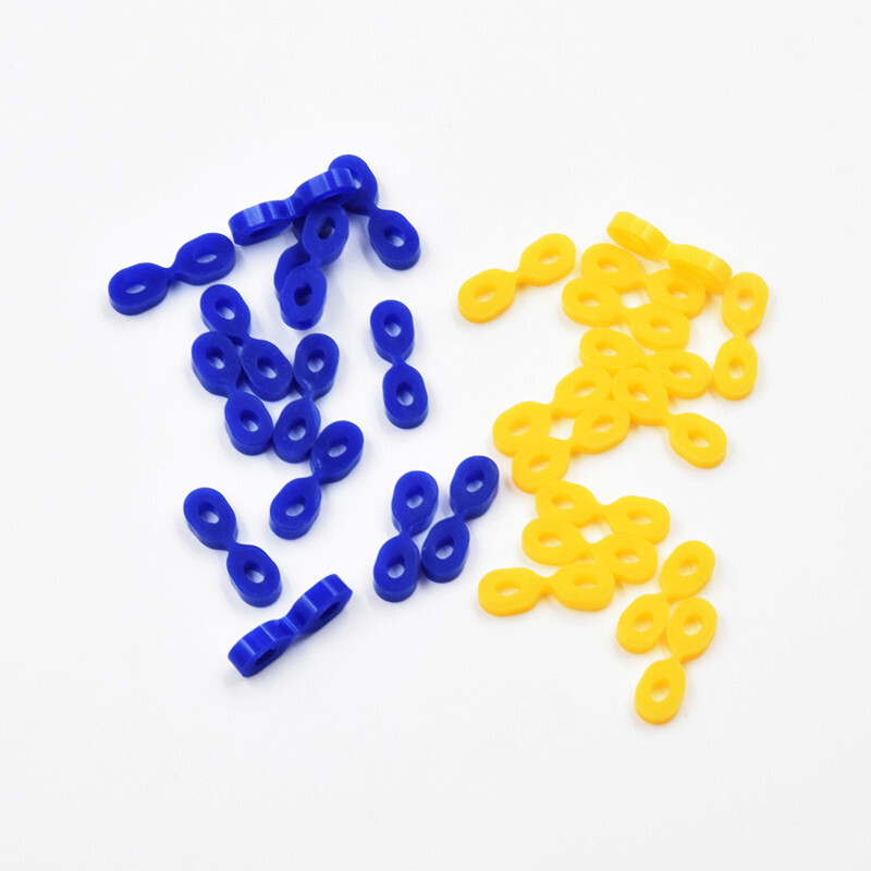 40 Pcs Dental Wedges Elastic Matrix Matrices Rubber Interdental Material 8 Shape