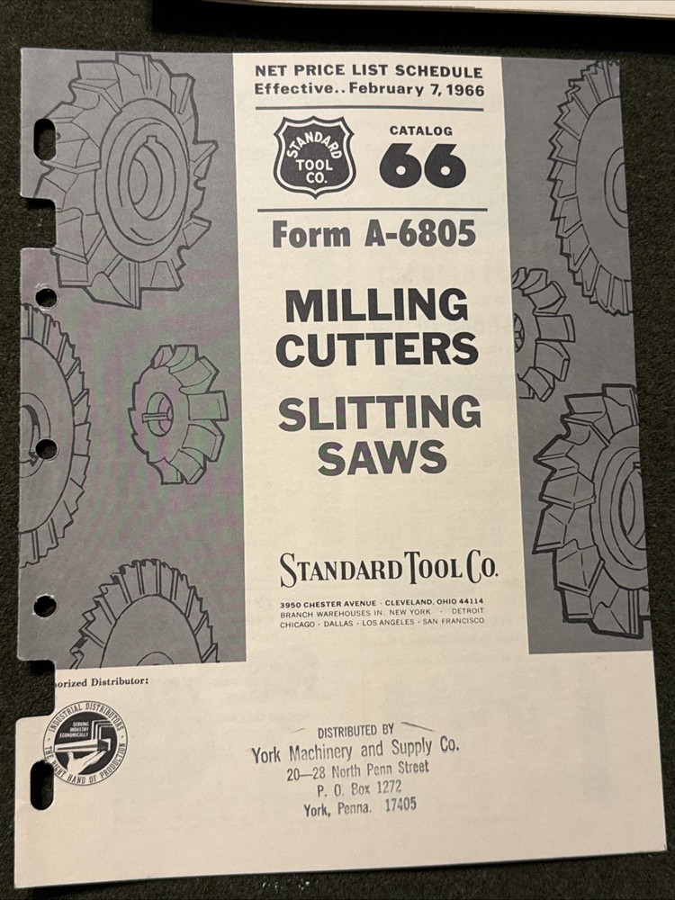 Vintage Standard Tool Co Tool Catalog USA 🇺🇸