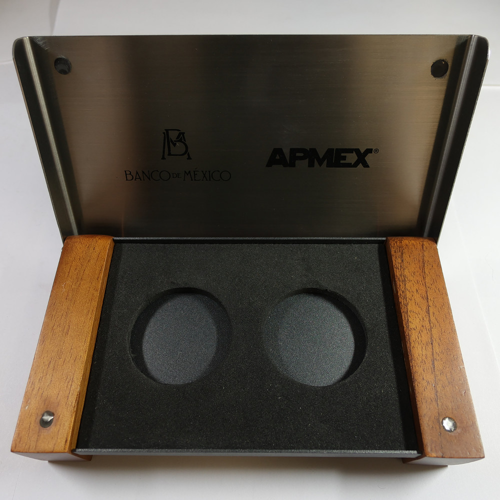 2016 APMEX Mexico Special Silver Proof & Reverse 2 Coin Box & COA Set #60129P