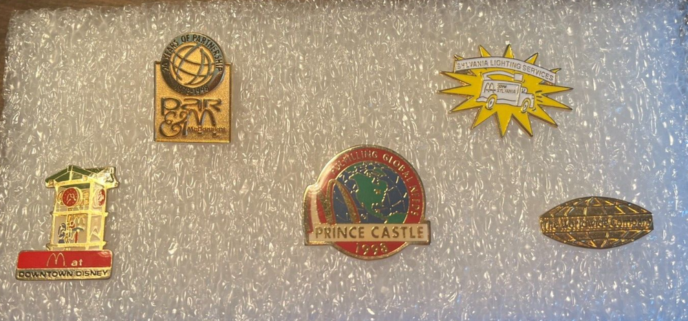 McDonalds Pins Qty 5