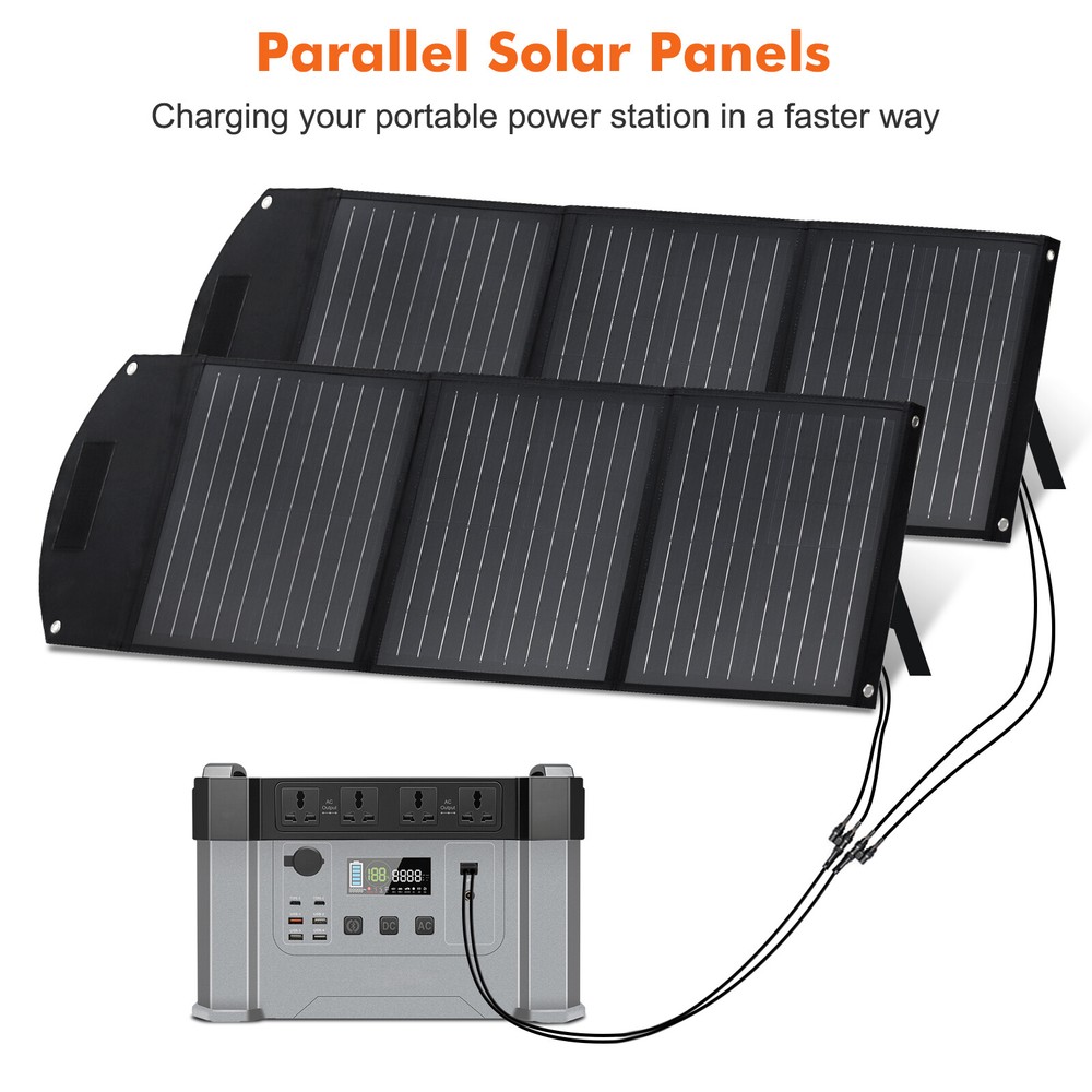 110W Portable Solar Panel Waterproof IP65 Foldable Solar Panel Kit for Outdoor