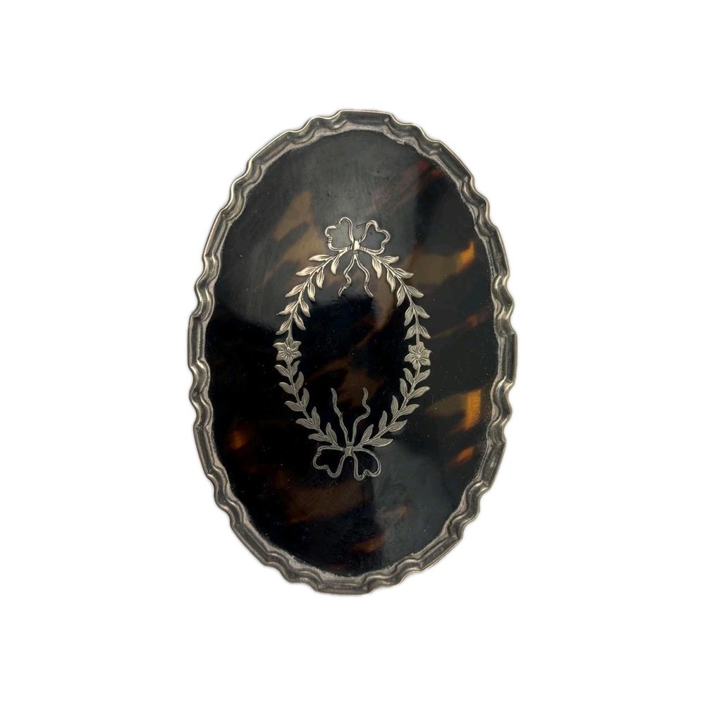 Silver And Turle Shell Jewellery Box