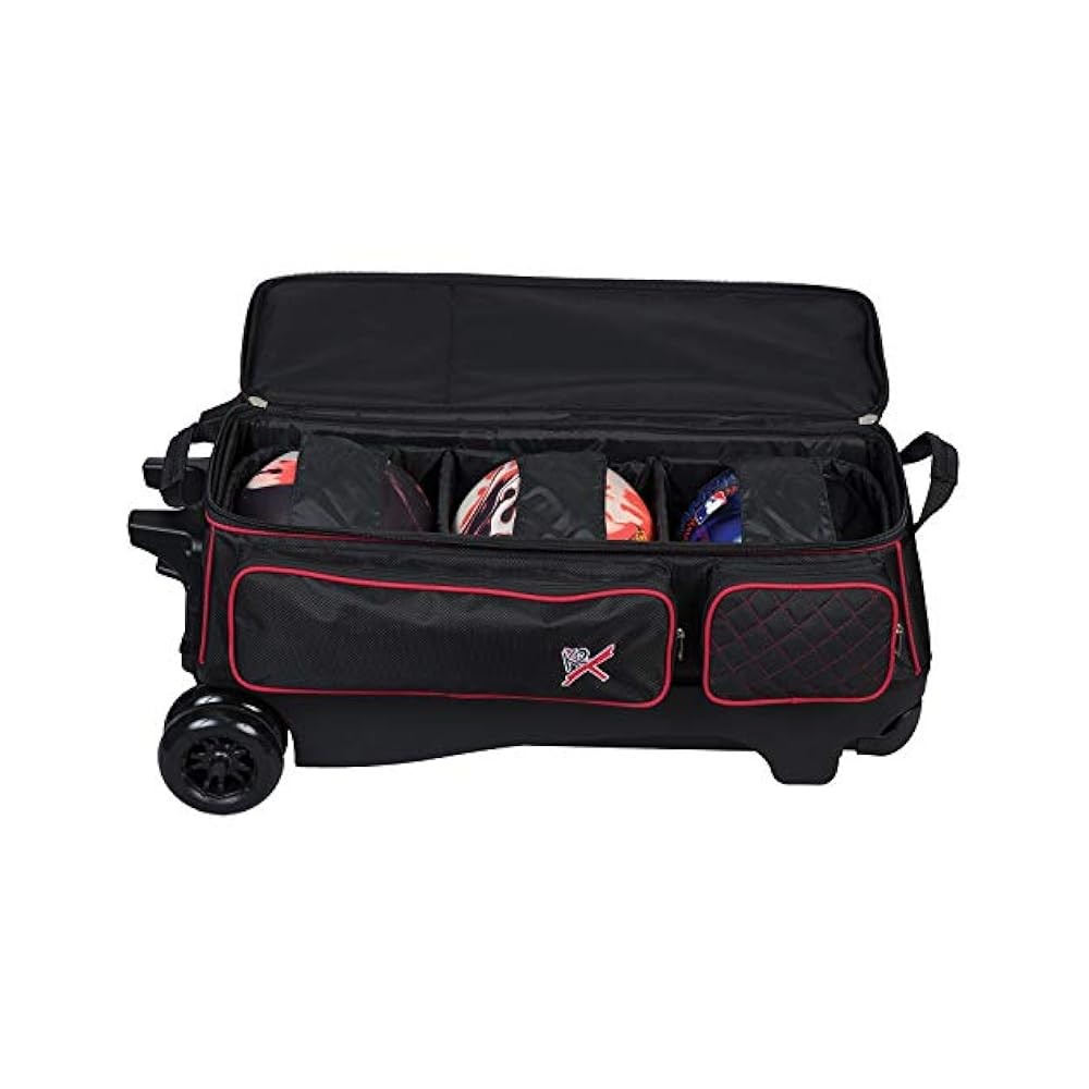 4 Ball Roller Bowling Bag, Premium, with Multiple Compartments