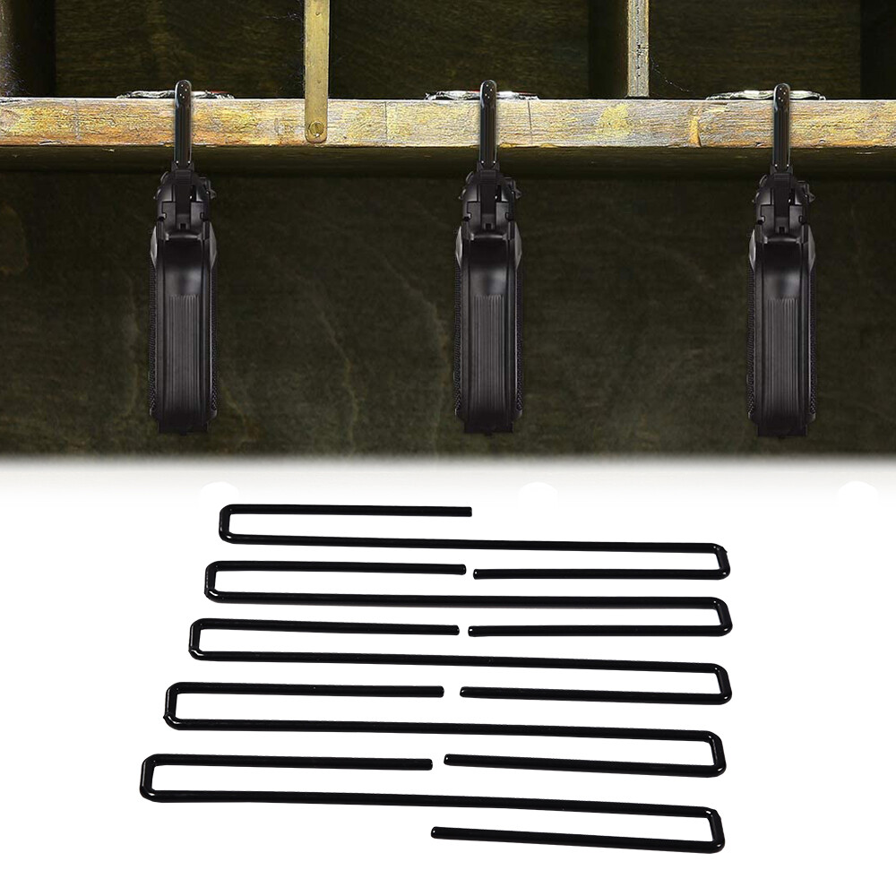 5 PC Storage Pistol Rack Storage Solutions Hangers Black