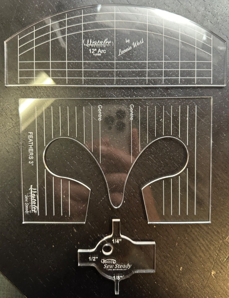 Free Motion Quilting Made Easy Ruler Work Starter Set