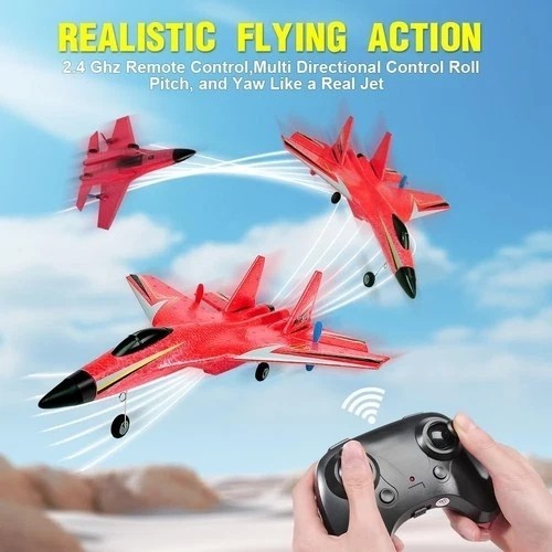US STOCK 2.4G Remote Control RC Plane 2CH Airplane Glider Fixed Wing Stunt RTF