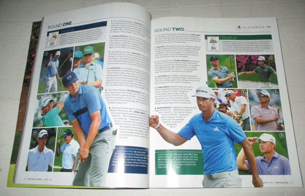 2016 Masters Journal Program - Danny Willett Wins!