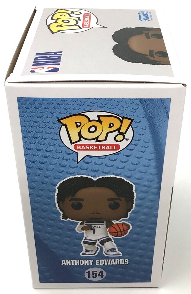 Funko Pop! NBA Minnesota Timberwolves Anthony Edwards #154 with POP Protector