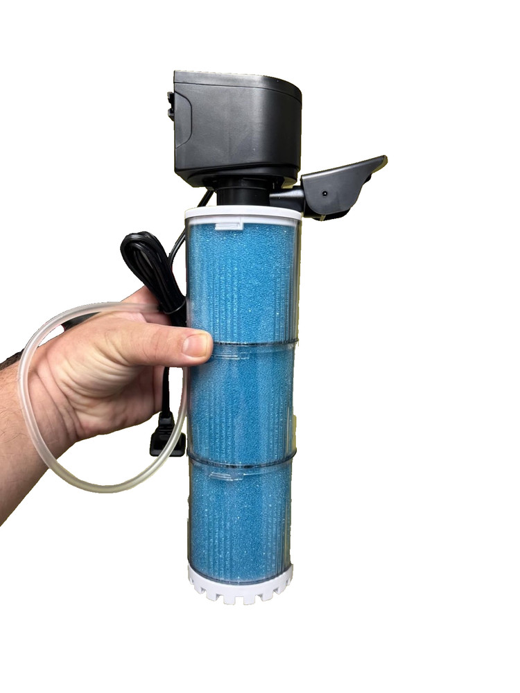 Aquarium Power Filter Multi Stage Filtration Adjustable Flow Direction Bubbles
