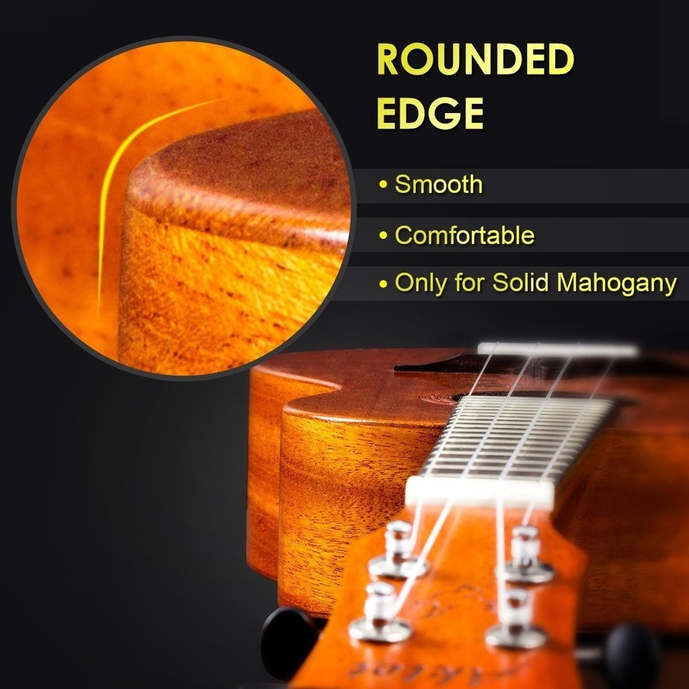 Solid Mahogany Concert Ukulele - Free Lesson & Accessories