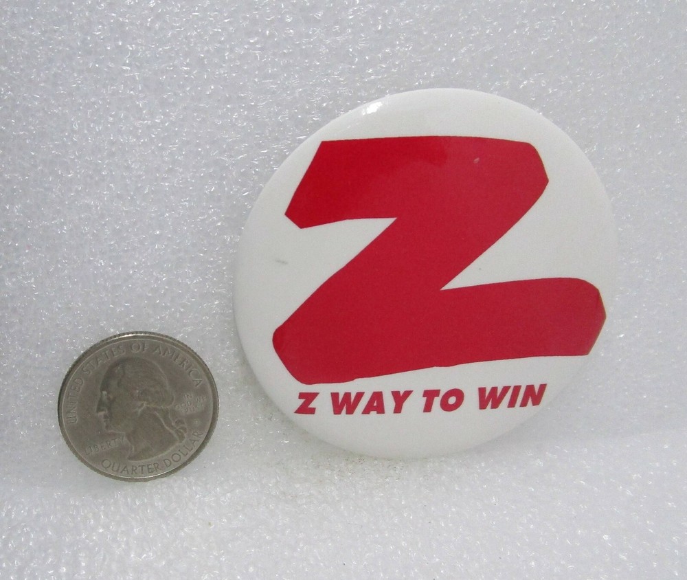 Z Way To Win Button Pin