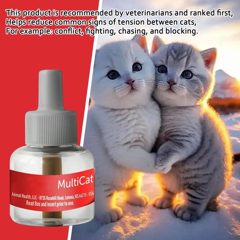 3pcs MultiCat Calming Pheromone, 30 Day Refill 48ml Each