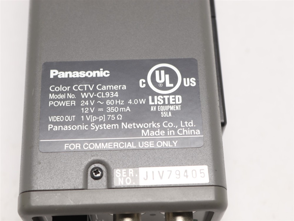 PANASONIC COLOR CCTV CAMERA WV-CL934