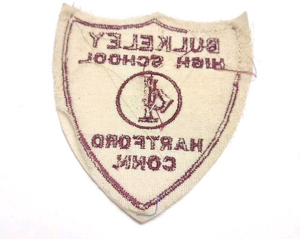 Bulkeley High School Hartford Connecticut Vintage Felt Uniform Patch