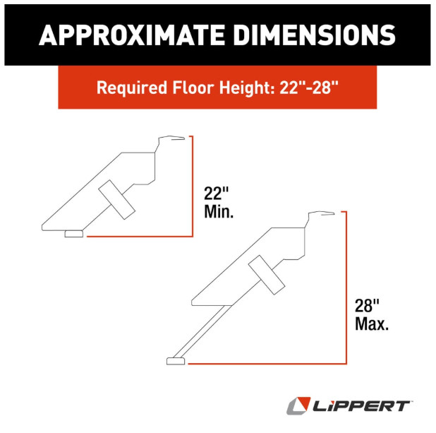 Lippert 733932 30" Premium Double Solid Step
