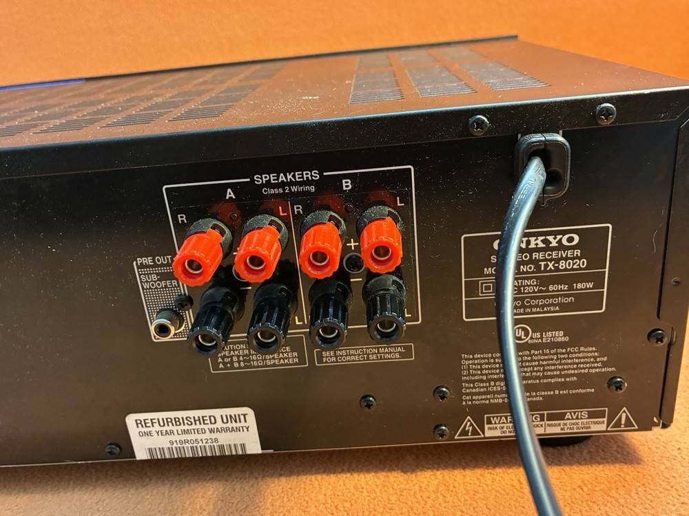 Onkyo TX8020 2 Channel Stereo Receiver Tested Working!
