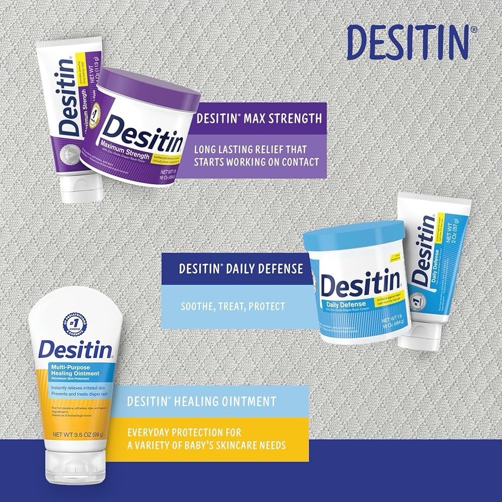 Desitin Maximum Strength Diaper Rash Paste Unisex White Purple